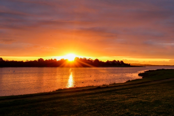Sunrise over Broadmeadows Estuary, Dublin